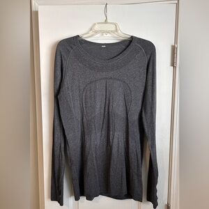 Lululemon Charcoal Long Sleeve Top